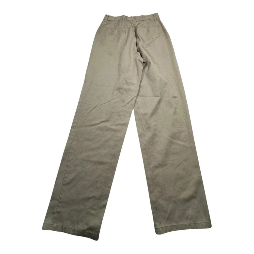 School Uniform Khaki Pants Boys Girls Flat Front Classic Fit Size 30x30